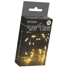 Zilverdraad 40 LED warm wit